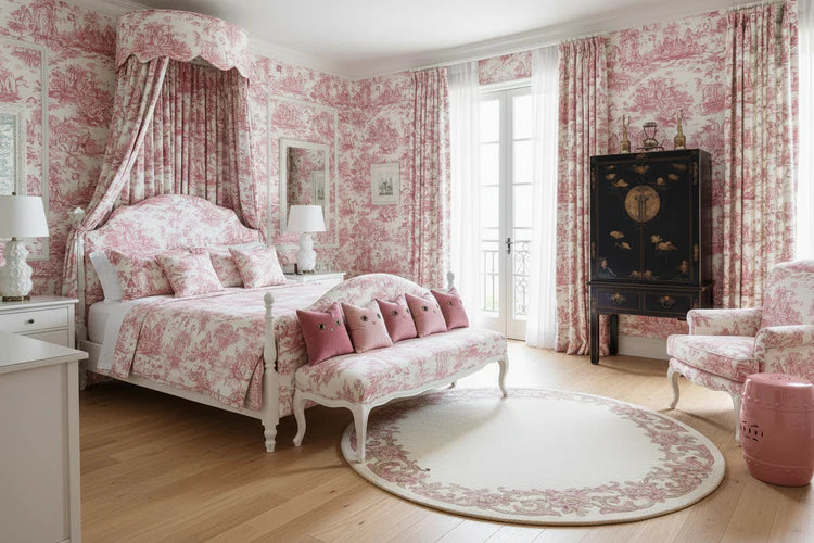 For Love of Roses Hand Tufted Round Rug