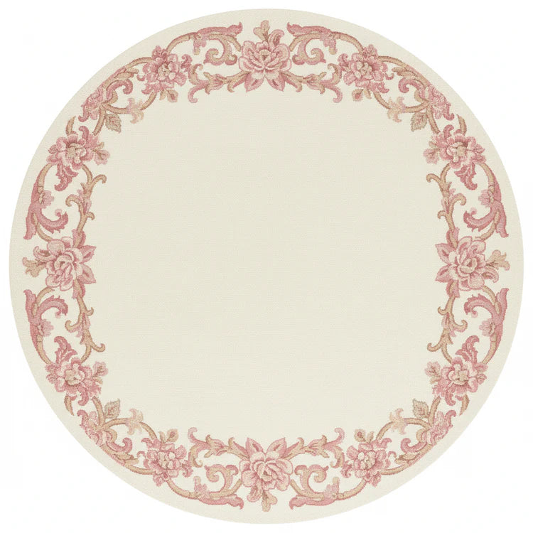 For Love of Roses Hand Tufted Round Rug