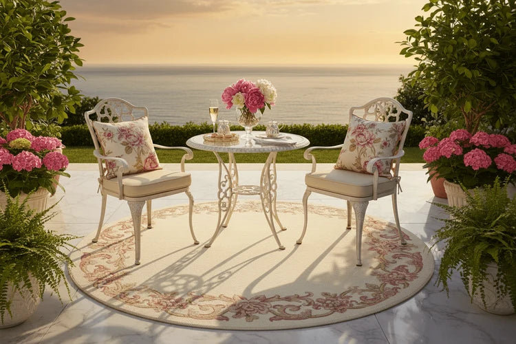 For Love of Roses Hand Tufted Round Rug