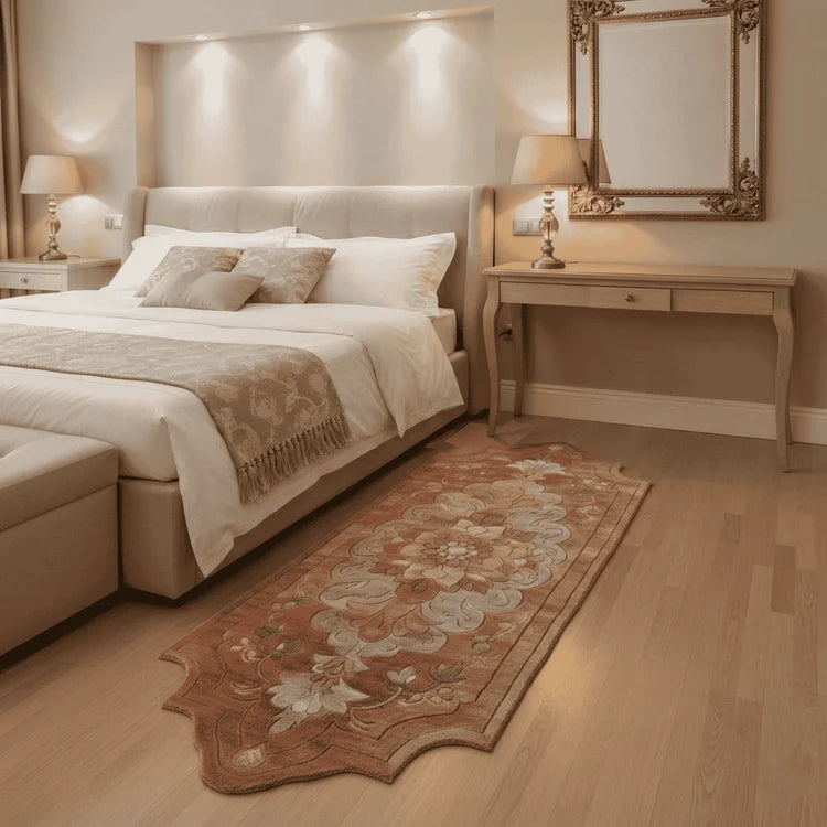 Soft Blush Hand Tufted Wool Runner Rug